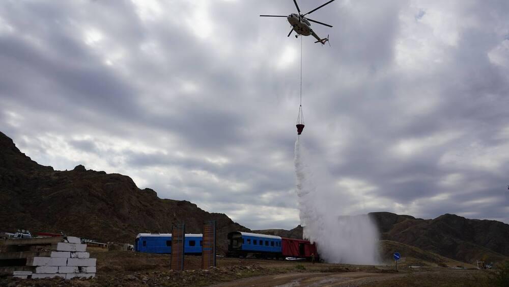 Joint tactical and special exercise "Rosk" was held in Kazakhstan. Images | Ministry of Emergency Situations of the Republic of Kazakhstan