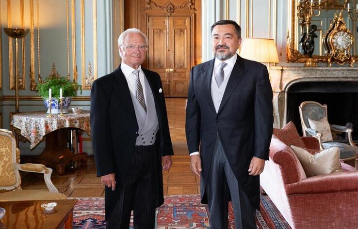 King of Sweden Received Ambassador of Kazakhstan on the Occasion of the Completion of the Diplomatic Mission