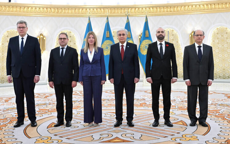 President Tokayev receives credentials from newly-appointed ambassadors and the head of EU Delegation