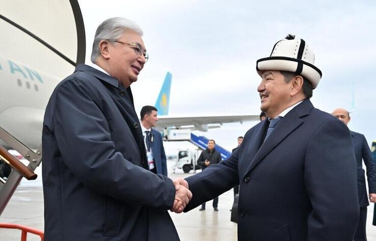 President Tokayev arrives in Bishkek for OTS Summit