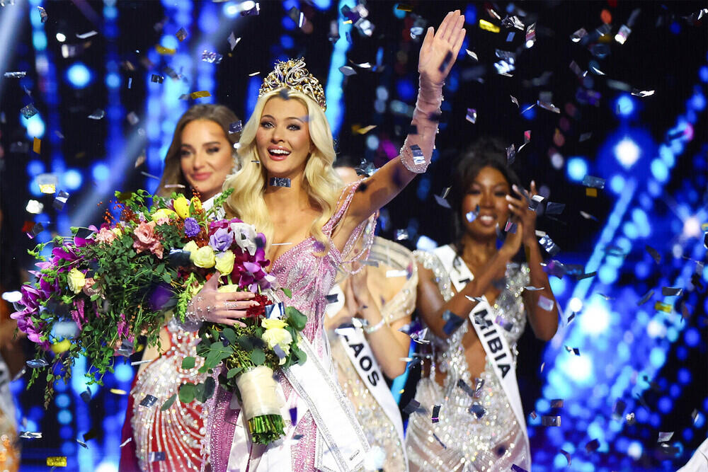 Denmark’s Victoria Kjær Theilvig wins Miss Universe 2024. Images | Raquel Cunha/Reuters