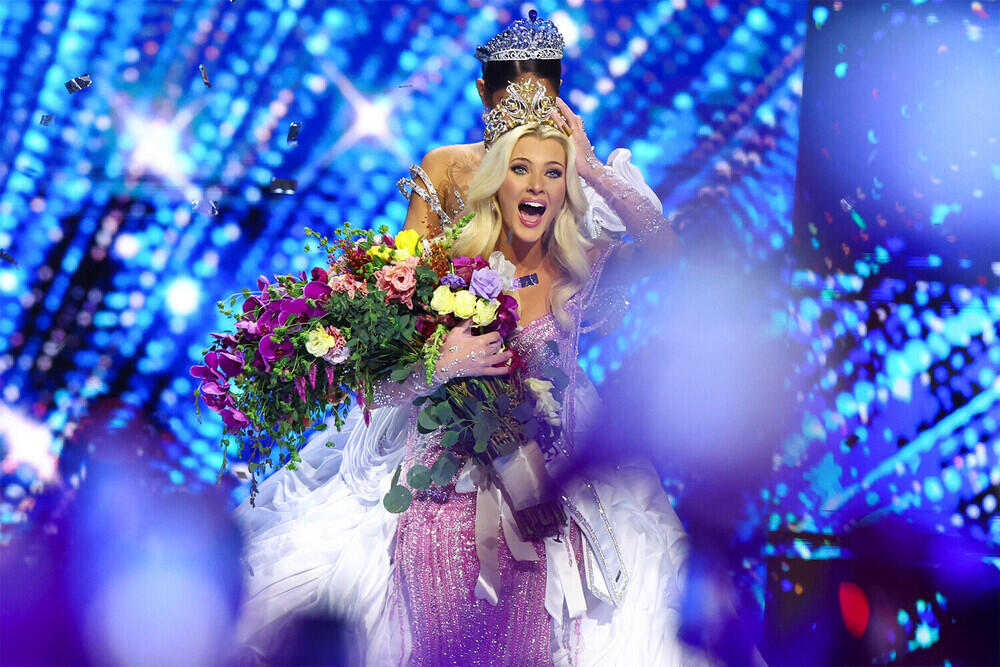 Denmark’s Victoria Kjær Theilvig wins Miss Universe 2024. Images | Raquel Cunha/Reuters