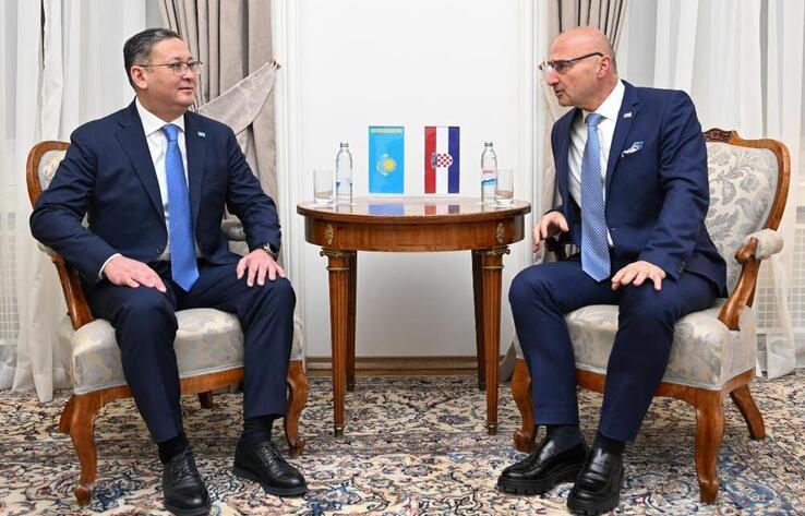 Minister of Foreign Affairs of Kazakhstan Makes First Official Visit to Croatia