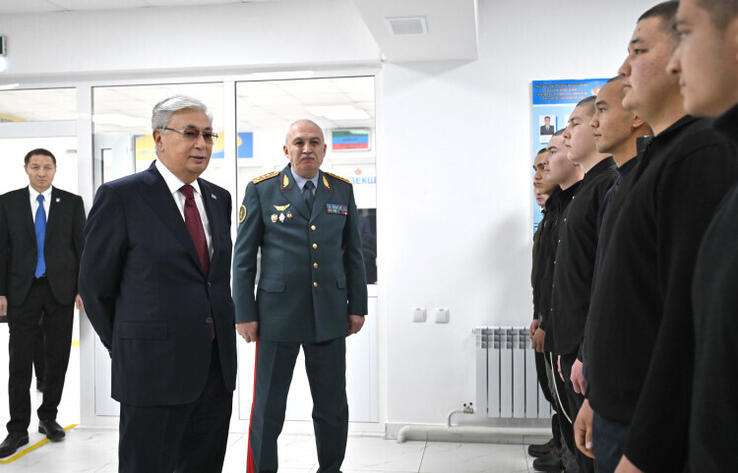 Tokayev makes visit to building of defense department of Zhetysu region's Karatal district