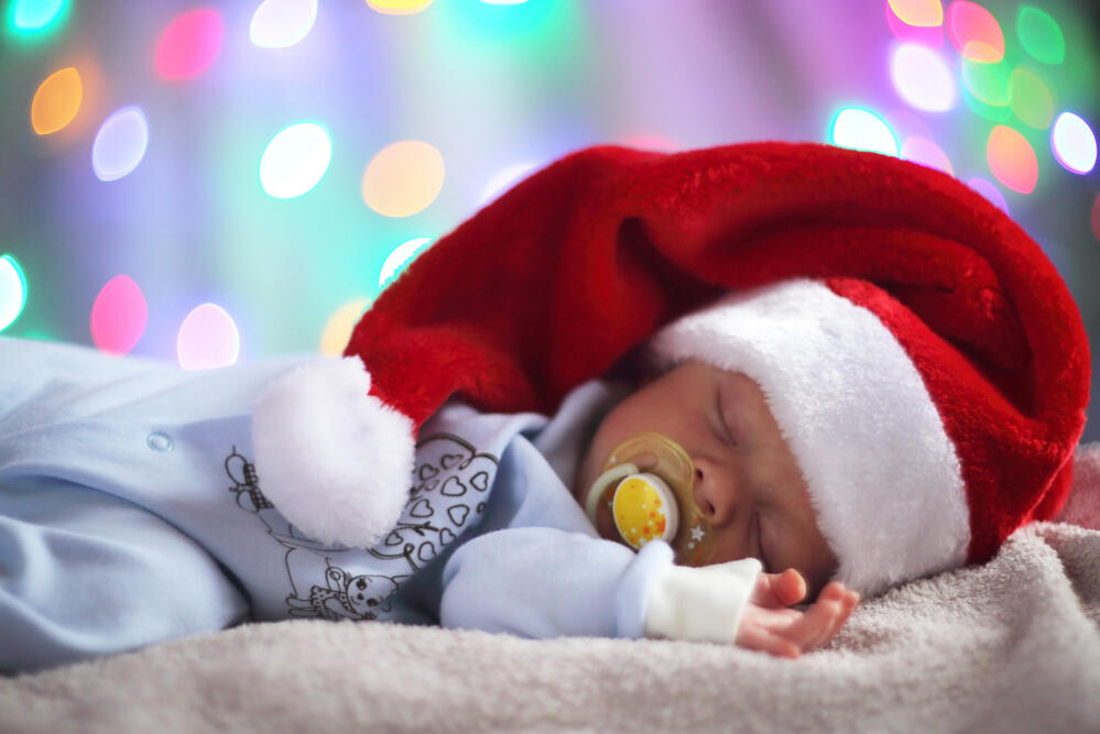 How many children were born in Kazakhstan on New Year's night