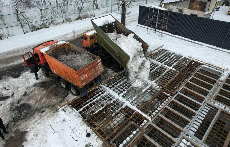 Алматыда қар ерітудің жаңа технологиясы іске қосылды