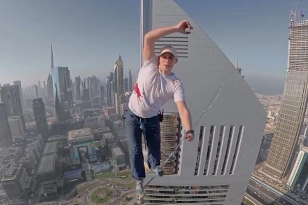 Estonia's Jaan Roose completes stunning Dubai skyscrapers walk at over 200 metres height