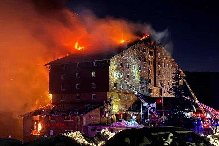 At least 10 killed in ski resort fire in Türkiye