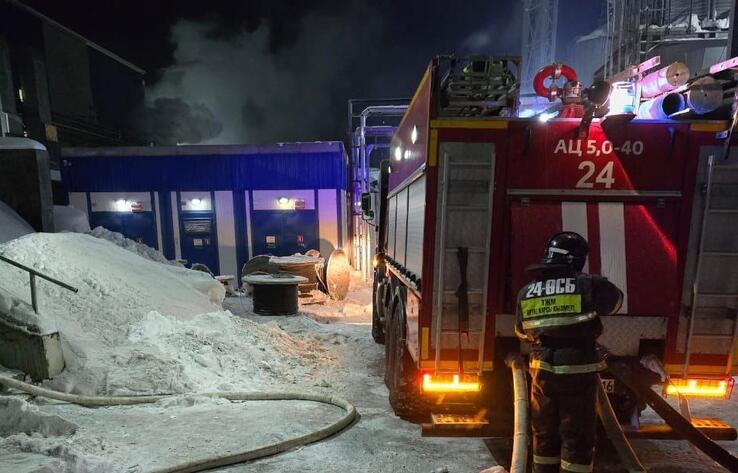 В Восточно-Казахстанской области произошел пожар на маслозаводе