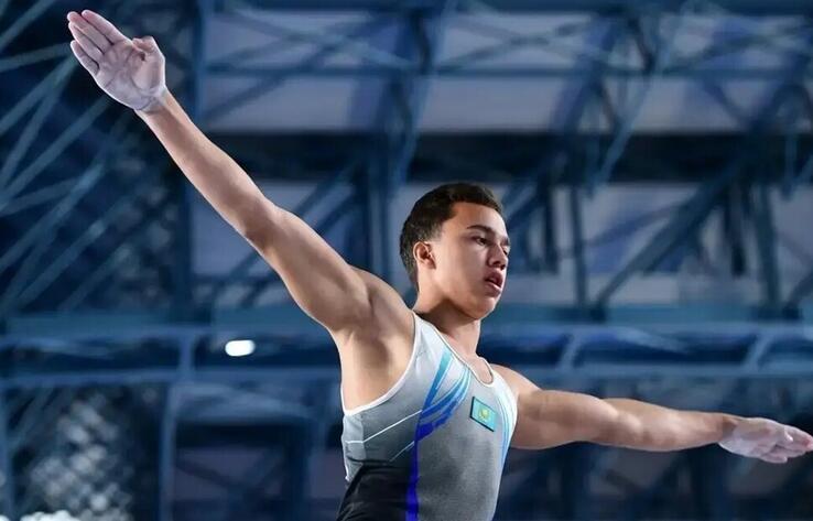 Kazakhstani gymnast Milad Karimi grabs gold at Cottbus World Cup